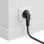 Cavo Alimentazione Universale COOL LXBRNDTR 1,8 m Nero Angolare