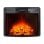 Chimenea eléctrica Purline CHE-630 frontal de cristal negro 2000W temporizador