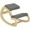 Homcom Silla Ergonómica De Rodillas De Madera 55x85x55 Cm Gris