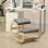 Homcom Silla Ergonómica De Rodillas De Madera 55x85x55 Cm Gris