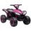 Homcom Quad Eléctrico Para Niños 3-5 Años 12v Con 2 Motores Faros Bocina Rosa