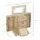 Homcom Caja Joyero De Madera De 4 Niveles Con 2 Cajones Espejo Natural