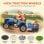 Aiyaplay Tractor Eléctrico Para Niños Con Remolque Desmontable Azul