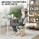 Homcom Silla Ergonómica De Rodillas Con Respaldo Marco De Madera Crema