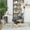 Homcom Silla Ergonómica De Rodillas Con Respaldo Marco De Madera Crema