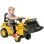 Homcom Tractor A Pedales Para Niños De 18 A 48 Meses Con Pala Bocina Amarillo