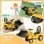 Homcom Tractor A Pedales Para Niños De 18 A 48 Meses Con Pala Bocina Amarillo
