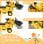 Homcom Tractor A Pedales Para Niños De 18 A 48 Meses Con Pala Bocina Amarillo