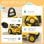 Homcom Tractor A Pedales Para Niños De 18 A 48 Meses Con Pala Bocina Amarillo