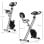Homcom Bicicleta Estática Plegable Con Respaldo 8 Niveles De Resistencia Volante