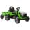 Aiyaplay Tractor Eléctrico Para Niños Con Remolque Desmontable Verde