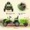Aiyaplay Tractor Eléctrico Para Niños Con Remolque Desmontable Verde