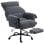 Homcom Silla De Escritorio Con Reposapiés Respaldo Reclinable Y Alto Gris Oscuro