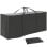 Outsunny Bolsa De Almacenamiento Para Cojines De Jardín 125x40x55cm Negro