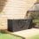 Outsunny Bolsa De Almacenamiento Para Cojines De Jardín 125x40x55cm Negro