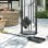 Outsunny Juego De Utensilios Para Chimenea De 5 Piezas 20x20x71 Cm Dorado