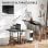 Homcom Escritorio Elevable Con Ruedas Enchufes Puertos Usb Y Altura Ajustable