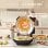 Homcom Horno Para Pizza En 5 Minutos 1200w Temporizador 15min Negro