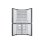 Frigorífico Samsung French Door 180cm 488L Clase E Grafito Twin Cooling No Frost