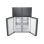 Frigorífico Samsung French Door 180cm 488L Clase E Grafito Twin Cooling No Frost