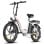 Bicicleta eléctrica Fafrees F20+ plegable 90 km autonomía 20 Ah 250 W Shimano 7V Blanca