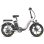 Bicicleta eléctrica Fafrees F20+ plegable 90 km autonomía 20 Ah 250 W Shimano 7V Blanca