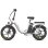 Bicicleta eléctrica Fafrees F20+ plegable 90 km autonomía 20 Ah 250 W Shimano 7V Blanca