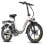 Bicicleta eléctrica Fafrees F20+ plegable 90 km autonomía 20 Ah 250 W Shimano 7V Blanca