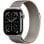 Apple Watch Series 11 GPS + Cellular 42 mm, boîtier en titane naturel avec bracelet milanais naturel