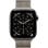 Apple Watch Series 11 GPS + Cellular 42 mm, boîtier en titane naturel avec bracelet milanais naturel