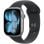 Apple Watch Series 11 GPS + Cellular 46 mm, boîtier en aluminium gris sidéral avec bracelet sport noir M/L