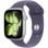 Apple Watch Series 11 GPS + Cellular Caixa 46mm Alumínio Prateado com Bracelete Desportiva Roxo Névoa S/M