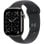Apple Watch Series 11 GPS + Cellular 46 mm, boîtier en titane ardoise avec bracelet sport noir M/L