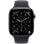 Apple Watch Series 11 GPS + Cellular 46 mm, boîtier en titane ardoise avec bracelet sport noir M/L