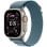 Apple Watch Ultra 3 GPS + Cellular 49 mm Boîtier en titane naturel Boucle alpine Bleu clair Moyen