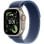 Apple Watch Ultra 3 GPS + Cellular 49 mm Boucle en titane naturel Bleu Trail/Bleu brillant M/L