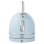 Chaleira elétrica vintage 1,8 L aço inoxidável compacta, prática 2200 W, azul.