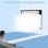 Homcom Pantalla De Proyector Manual 120 Pulgadas Formato 16:9 266x149 Cm Blanco