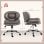 Homcom Silla De Oficina Con Piernas Cruzadas Asiento Ancho Gris Oscuro