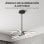 Homcom Lámpara Colgante Moderna Con Ángulo De Luz Ajustable Pantalla De Acrílico