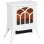 Homcom Chimenea Eléctrica De Pie 750/1500 W Área De Cobertura 15-20 M² Blanco