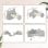 Pawhut Juego De Pared De Escalada Para Gatos De 4 Piezas Con Plataformas Gris