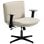 Homcom Silla De Oficina Piernas Cruzadas Con Reposabrazos Abatible Crema