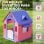 Aiyaplay Casita Infantil Exterior E Interior 3 En 1 Rosa Y Morado