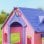 Aiyaplay Casita Infantil Exterior E Interior 3 En 1 Rosa Y Morado