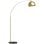 Homcom Lámpara De Pie Arco Altura Ajustable 110-115x35x170-180 Cm Dorado Y Negro
