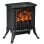 Homcom Chimenea Eléctrica De Pie 750/1500 W Área De Cobertura 15-20 M² Negro