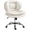 Homcom Silla De Oficina Con Piernas Cruzadas Asiento Ancho Gris Claro
