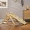 Aiyaplay Triángulo De Escalada De Madera 3 En 1 147x64,5x63 Cm Natural
