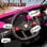 Aiyaplay Coche Eléctrico Para Niños 12v Con 2 Motores Control Remoto Rosa